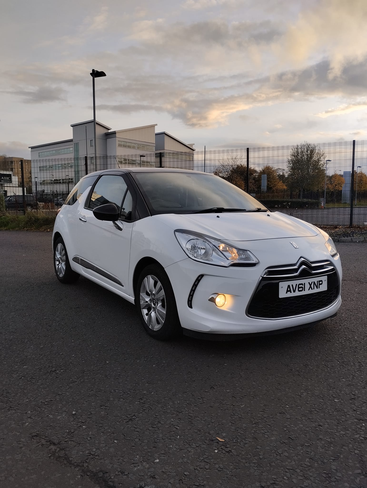 Second hand recently sold white Citroen