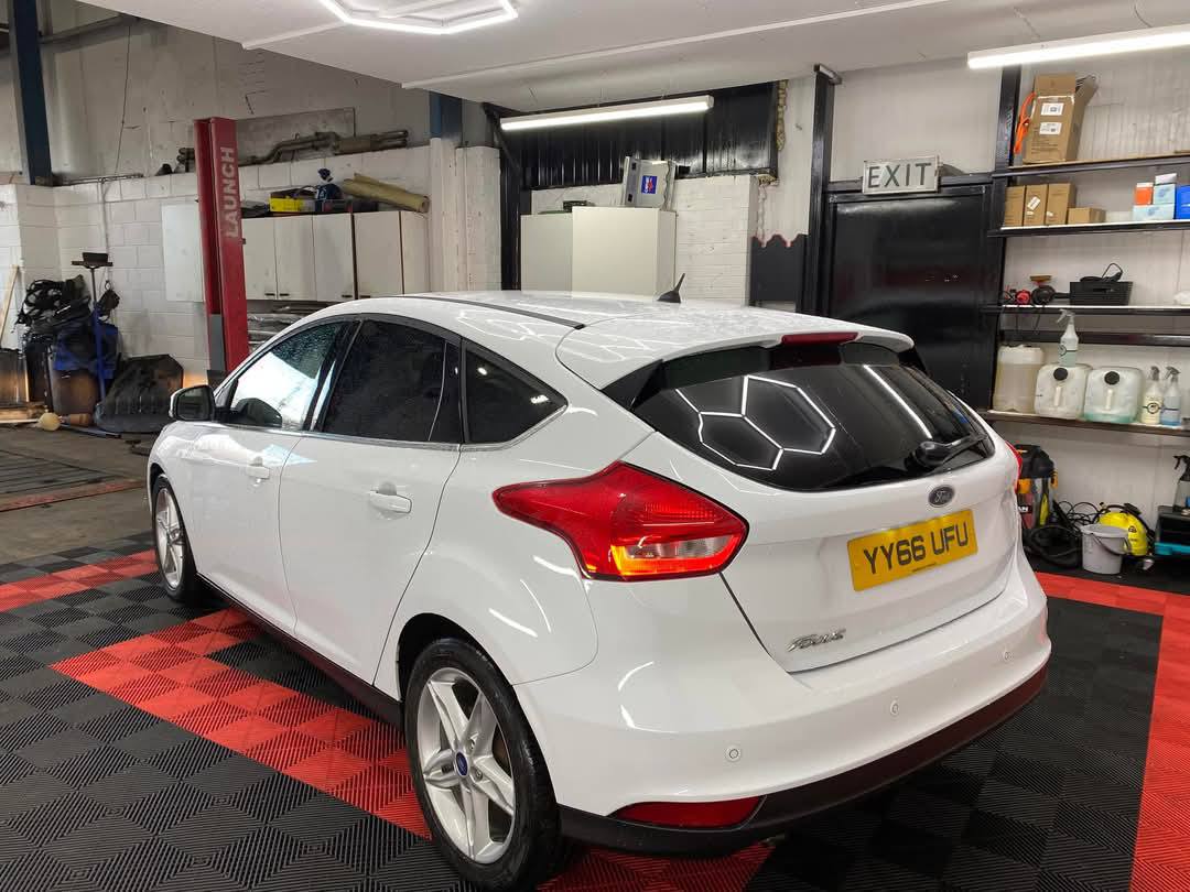 Back view of Ford Focus
