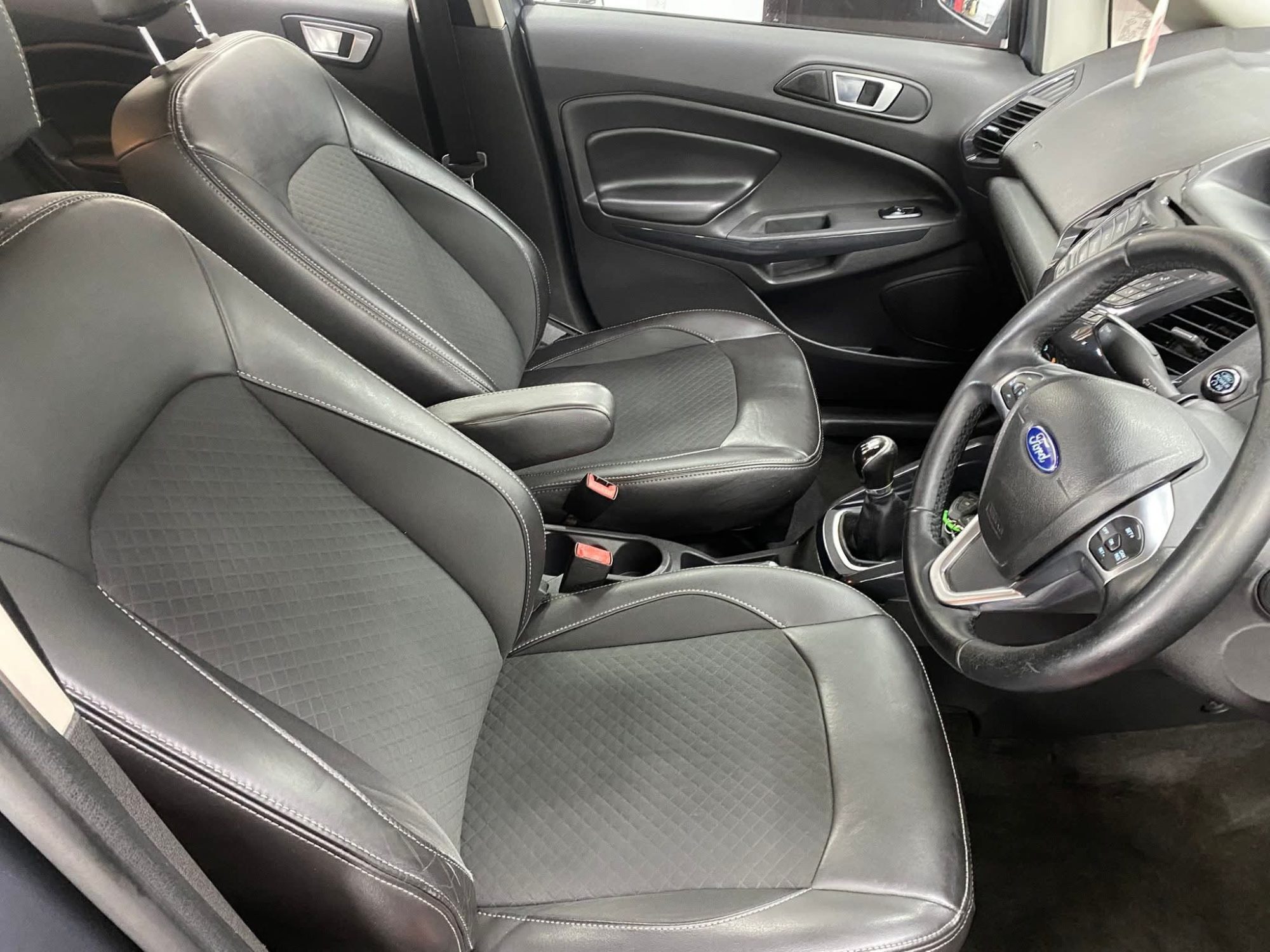 Recently cleaned interior of a vehicle